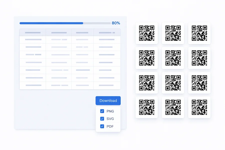 Bulk QR Code Creation